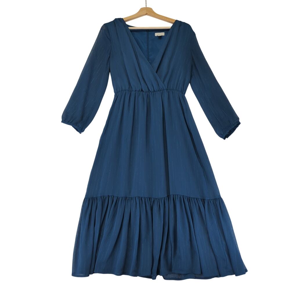 J. Crew Factory Teal Midi Dress